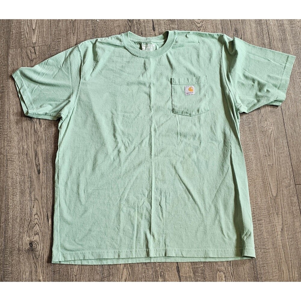 Carhartt Pocket T Shirt Mint Green Xl Loose Fit
